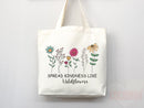 Kindness Tote Bag Canvas Womens Tote For Her Cute Tote Bag Reusable Bag Grocery Tote Shopper Aesthetic Tote Everyday Tote Eco Friendly Bag