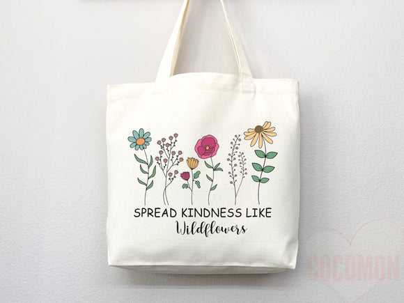 Kindness Tote Bag Canvas Womens Tote For Her Cute Tote Bag Reusable Bag Grocery Tote Shopper Aesthetic Tote Everyday Tote Eco Friendly Bag