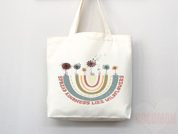 Kindness Tote Bag Canvas Womens Tote For Her Cute Tote Bag Reusable Bag Grocery Tote Shopper Aesthetic Tote Everyday Tote Eco Friendly Bag