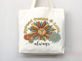 Floral Tote Bag — Gift (034)