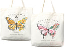 Butterfly Tote Bag, Artsy Tote Bag, Art Tote Bag, Inspirational Tote Bag, Everyday Bag, Shoulder Bag, Canvas Tote, Canvas Bag, Cute Tote Bag