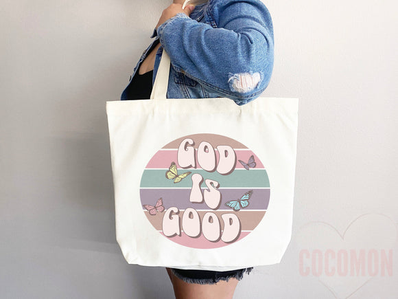 Faith Tote Bag Christian Tote Bag Canvas Gift Religious Gift Scripture Gift Bible Verse Christian Girl Gift Church Gift School Tote Shopper