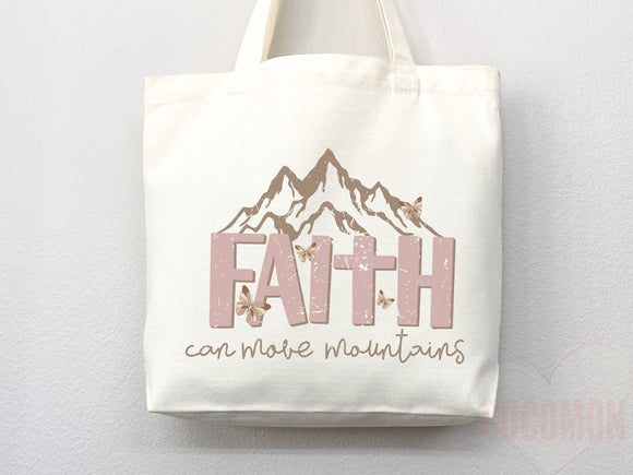 Faith Tote Bag Christian Tote Bag Canvas Gift Religious Gift Scripture Gift Bible Verse Christian Girl Gift Church Gift School Tote Shopper