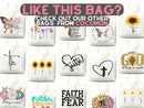 Faith Tote Bag Christian Tote Bag Canvas Gift Religious Gift Scripture Gift Bible Verse Christian Girl Gift Church Gift School Tote Shopper