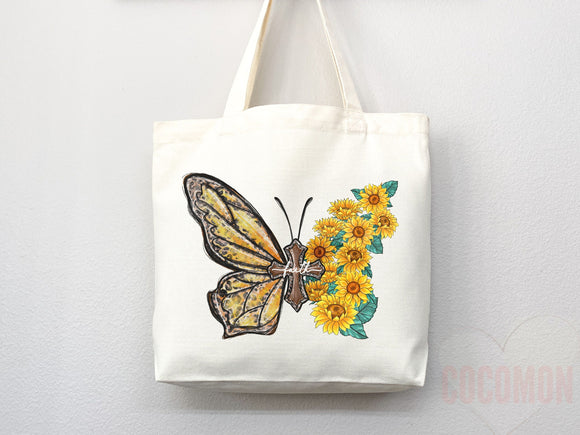 Faith Tote Bag Christian Tote Bag Canvas Gift Religious Gift Scripture Gift Bible Verse Christian Girl Gift Church Gift School Tote Shopper