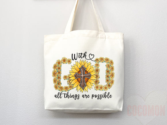 Faith Tote Bag Christian Tote Bag Canvas Gift Religious Gift Scripture Gift Bible Verse Christian Girl Gift Church Gift School Tote Shopper