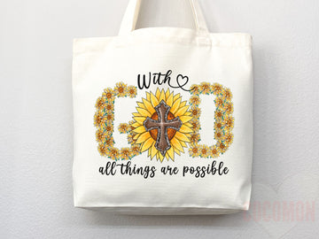 Faith Tote Bag Christian Tote Bag Canvas Gift Religious Gift Scripture Gift Bible Verse Christian Girl Gift Church Gift School Tote Shopper