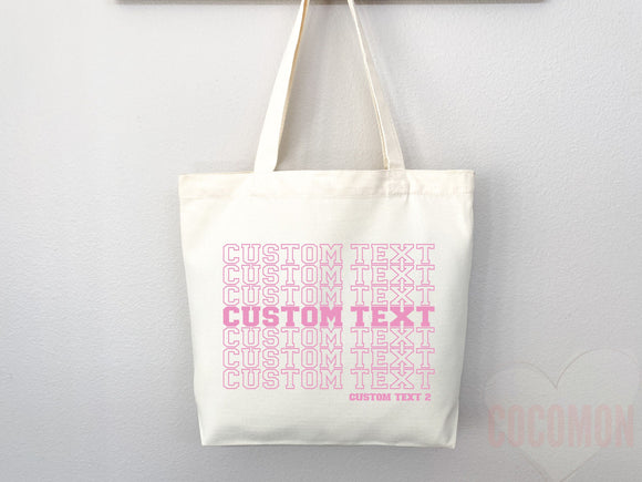 Personalized Bag Tote Thank You Bag Custom Tote Shopper Thank You Bag Custom Gift For Her Personalized Gift For Her Reusable Bag Grocery Bag