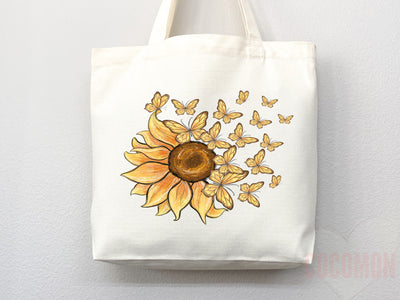 Floral Tote Flower Bag Gift for Floral Lover Flower Lover Gift Bag Womens Tote for Her Cute Tote Bag Reusable Bag Eco Friendly Tote Shopper
