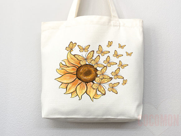 Floral Tote Flower Bag Gift for Floral Lover Flower Lover Gift Bag Womens Tote for Her Cute Tote Bag Reusable Bag Eco Friendly Tote Shopper