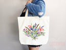 Floral Tote Flower Bag Gift for Floral Lover Flower Lover Gift Bag Womens Tote for Her Cute Tote Bag Reusable Bag Eco Friendly Tote Shopper