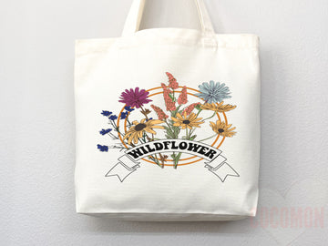 Floral Tote Flower Bag Gift for Floral Lover Flower Lover Gift Bag Womens Tote for Her Cute Tote Bag Reusable Bag Eco Friendly Tote Shopper