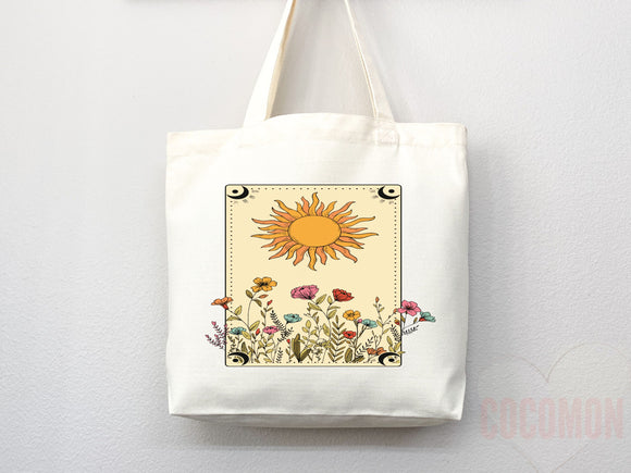 Floral Tote Flower Bag Gift for Floral Lover Flower Lover Gift Bag Womens Tote for Her Cute Tote Bag Reusable Bag Eco Friendly Tote Shopper