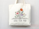 Floral Tote Flower Bag Gift for Floral Lover Flower Lover Gift Bag Womens Tote for Her Cute Tote Bag Reusable Bag Eco Friendly Tote Shopper