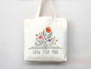 Floral Tote Flower Bag Gift for Floral Lover Flower Lover Gift Bag Womens Tote for Her Cute Tote Bag Reusable Bag Eco Friendly Tote Shopper