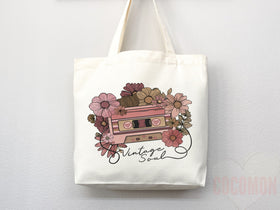 Floral Tote Flower Bag Gift for Floral Lover Flower Lover Gift Bag Womens Tote for Her Cute Tote Bag Reusable Bag Eco Friendly Tote Shopper