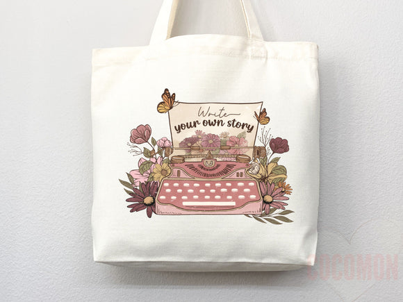 Floral Tote Flower Bag Gift for Floral Lover Flower Lover Gift Bag Womens Tote for Her Cute Tote Bag Reusable Bag Eco Friendly Tote Shopper