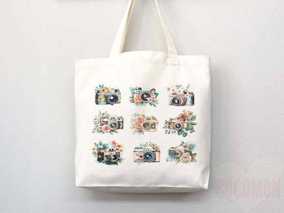 Floral Tote Flower Bag Gift for Floral Lover Flower Lover Gift Bag Womens Tote for Her Cute Tote Bag Reusable Bag Eco Friendly Tote Shopper