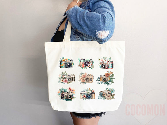 Floral Tote Flower Bag Gift for Floral Lover Flower Lover Gift Bag Womens Tote for Her Cute Tote Bag Reusable Bag Eco Friendly Tote Shopper