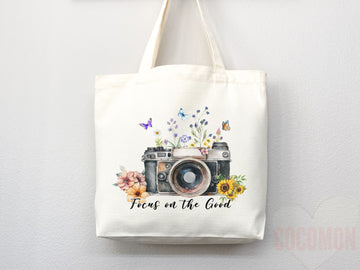 Floral Tote Flower Bag Gift for Floral Lover Flower Lover Gift Bag Womens Tote for Her Cute Tote Bag Reusable Bag Eco Friendly Tote Shopper