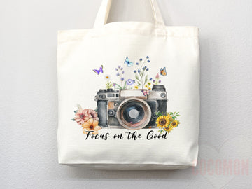 Floral Tote Flower Bag Gift for Floral Lover Flower Lover Gift Bag Womens Tote for Her Cute Tote Bag Reusable Bag Eco Friendly Tote Shopper