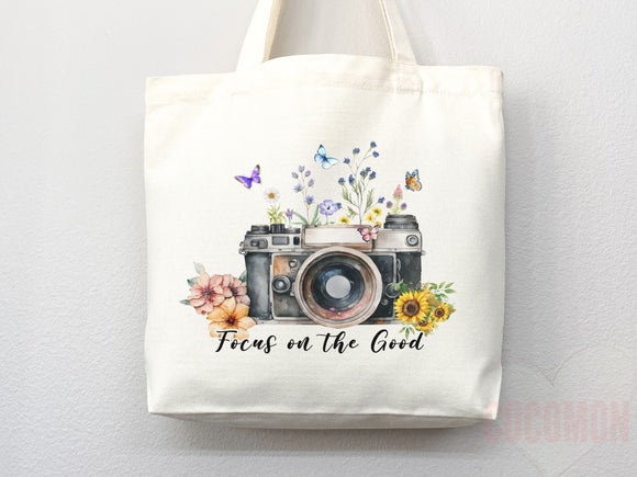 Floral Tote Flower Bag Gift for Floral Lover Flower Lover Gift Bag Womens Tote for Her Cute Tote Bag Reusable Bag Eco Friendly Tote Shopper