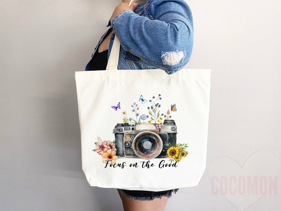 Floral Tote Flower Bag Gift for Floral Lover Flower Lover Gift Bag Womens Tote for Her Cute Tote Bag Reusable Bag Eco Friendly Tote Shopper