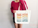 Book Lovers Tote School Bag Gift for Book Lover Gift For Bookworms Gift For Teachers Readers' Tote Library Tote Shopper Women's Tote for Her
