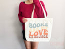 Book Lovers Tote School Bag Gift for Book Lover Gift For Bookworms Gift For Teachers Readers' Tote Library Tote Shopper Women's Tote for Her