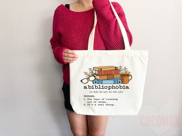 Book Lovers Tote School Bag Gift for Book Lover Gift For Bookworms Gift For Teachers Readers' Tote Library Tote Shopper Women's Tote for Her