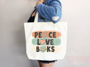 Book Lovers Tote School Bag Gift for Book Lover Gift For Bookworms Gift For Teachers Readers' Tote Library Tote Shopper Women's Tote for Her