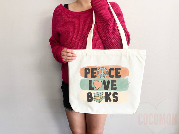 Book Lovers Tote School Bag Gift for Book Lover Gift For Bookworms Gift For Teachers Readers' Tote Library Tote Shopper Women's Tote for Her