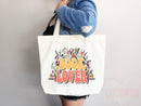 Book Lovers Tote School Bag Gift for Book Lover Gift For Bookworms Gift For Teachers Readers' Tote Library Tote Shopper Women's Tote for Her