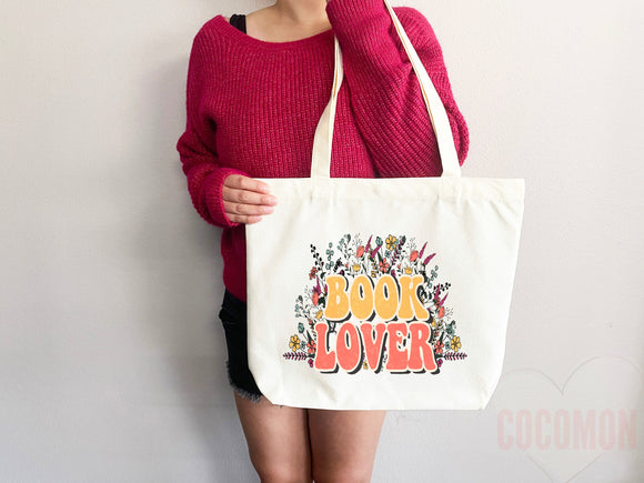 Book Lovers Tote School Bag Gift for Book Lover Gift For Bookworms Gift For Teachers Readers' Tote Library Tote Shopper Women's Tote for Her