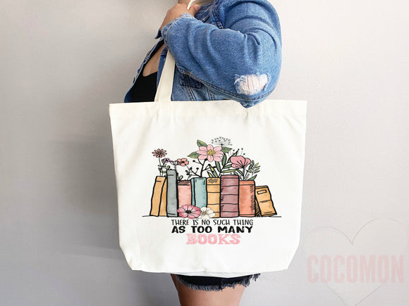 Book Lovers Tote School Bag Gift for Book Lover Gift For Bookworms Gift For Teachers Readers' Tote Library Tote Shopper Women's Tote for Her