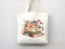 Book Lovers Tote School Bag Gift for Book Lover Gift For Bookworms Gift For Teachers Readers' Tote Library Tote Shopper Women's Tote for Her