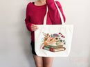 Book Lovers Tote School Bag Gift for Book Lover Gift For Bookworms Gift For Teachers Readers' Tote Library Tote Shopper Women's Tote for Her