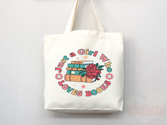 Book Lovers Tote School Bag Gift for Book Lover Gift For Bookworms Gift For Teachers Readers' Tote Library Tote Shopper Women's Tote for Her