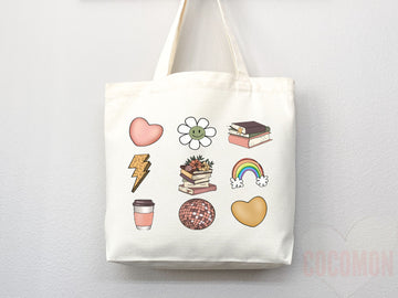 Book Lovers Tote School Bag Gift for Book Lover Gift For Bookworms Gift For Teachers Readers' Tote Library Tote Shopper Women's Tote for Her