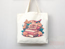 Book Lovers Tote School Bag Gift for Book Lover Gift For Bookworms Gift For Teachers Readers' Tote Library Tote Shopper Women's Tote for Her