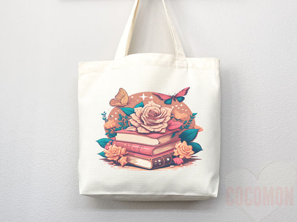 Book Lovers Tote School Bag Gift for Book Lover Gift For Bookworms Gift For Teachers Readers' Tote Library Tote Shopper Women's Tote for Her