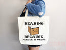 Book Lovers Tote School Bag Gift for Book Lover Gift For Bookworms Gift For Teachers Readers' Tote Library Tote Shopper Women's Tote for Her