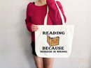 Book Lovers Tote School Bag Gift for Book Lover Gift For Bookworms Gift For Teachers Readers' Tote Library Tote Shopper Women's Tote for Her
