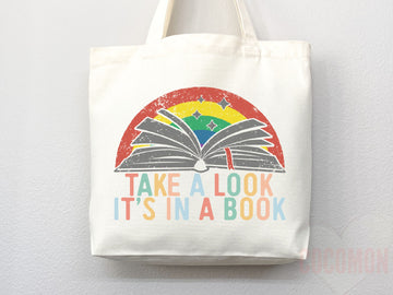 Book Lovers Tote School Bag Gift for Book Lover Gift For Bookworms Gift For Teachers Readers' Tote Library Tote Shopper Women's Tote for Her