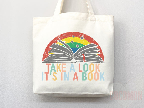 Book Lovers Tote School Bag Gift for Book Lover Gift For Bookworms Gift For Teachers Readers' Tote Library Tote Shopper Women's Tote for Her