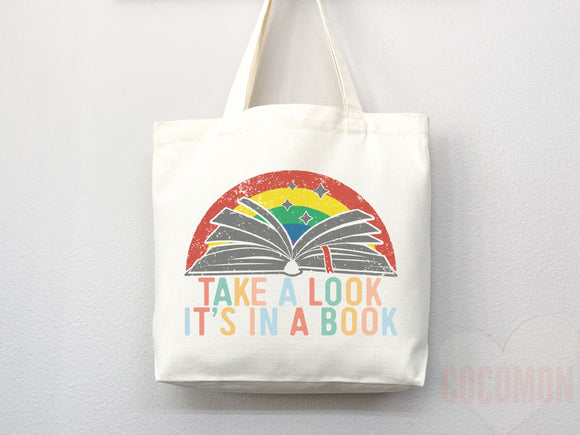 Book Lovers Tote School Bag Gift for Book Lover Gift For Bookworms Gift For Teachers Readers' Tote Library Tote Shopper Women's Tote for Her