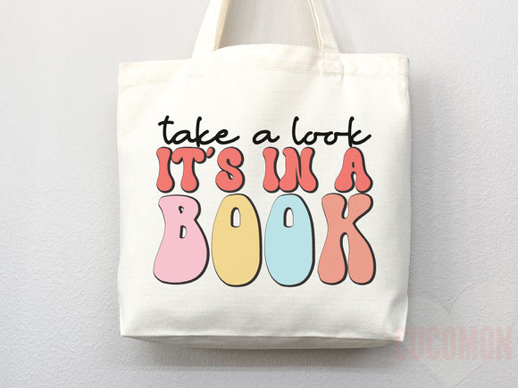 Book Lovers Tote School Bag Gift for Book Lover Gift For Bookworms Gift For Teachers Readers' Tote Library Tote Shopper Women's Tote for Her