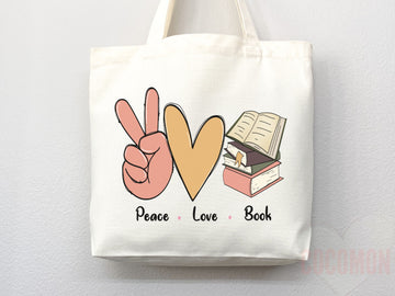 Book Lovers Tote School Bag Gift for Book Lover Gift For Bookworms Gift For Teachers Readers' Tote Library Tote Shopper Women's Tote for Her