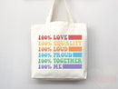 Pride Tote Bag LGBT Pride Tote LGBTQ Pride Bag Gift for Her Trans Pride Tote Shopper Women's Tote Lesbian Pride Gift Gay Pride Cute Tote Bag