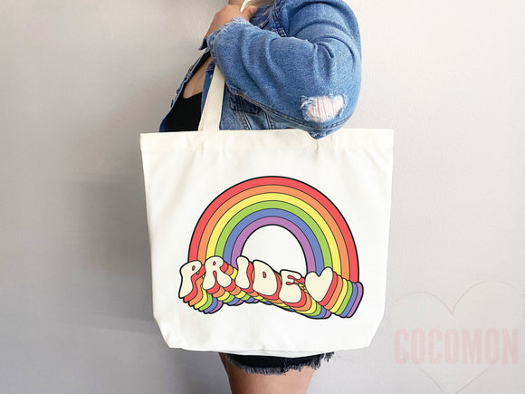 Pride Tote Bag LGBT Pride Tote LGBTQ Pride Bag Gift for Her Trans Pride Tote Shopper Women's Tote Lesbian Pride Gift Gay Pride Cute Tote Bag